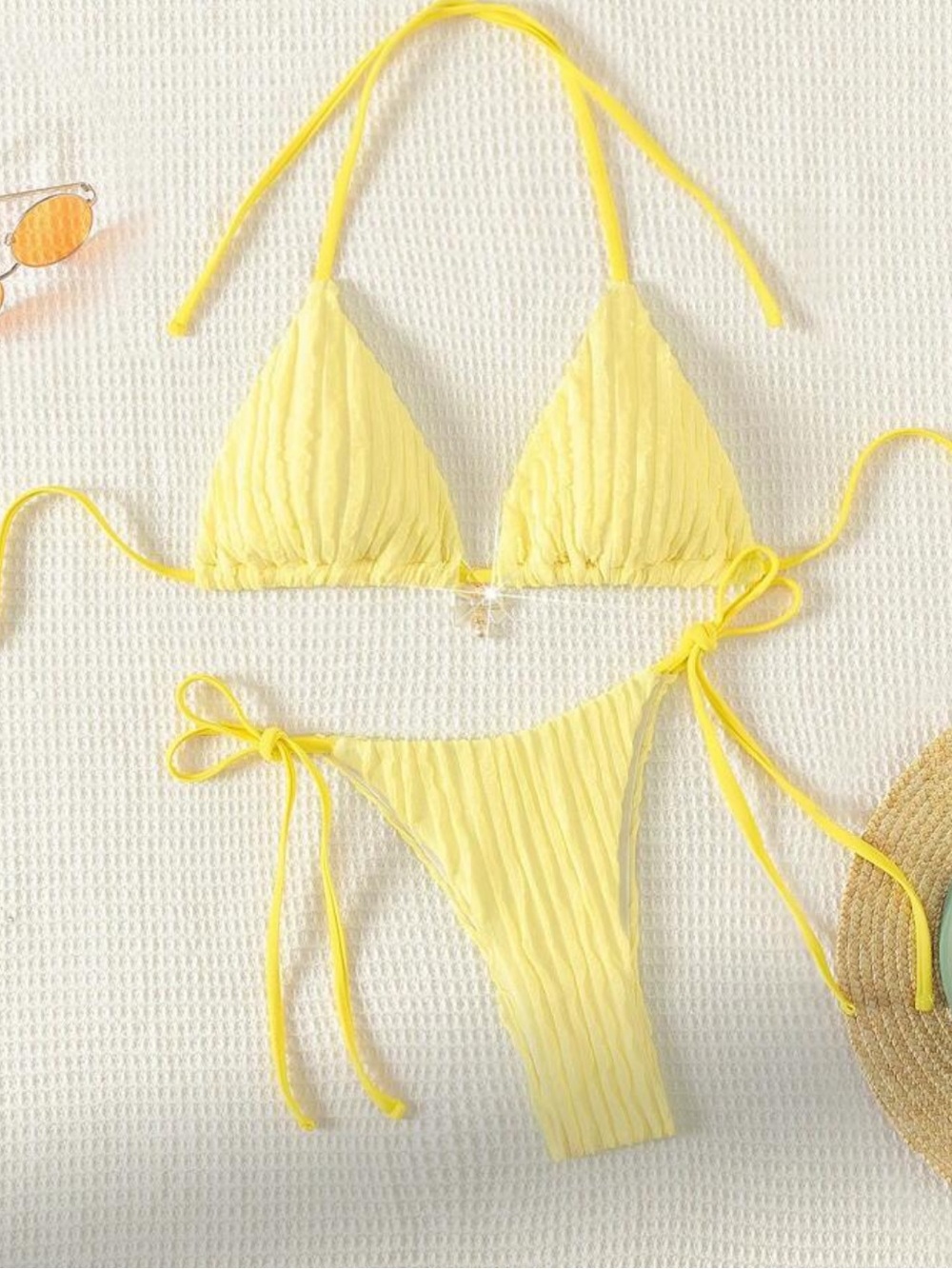 SHEIN yellow bikini set